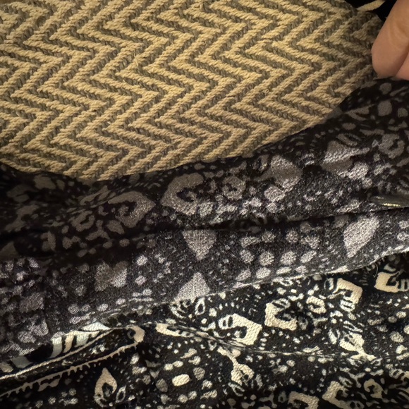 Free People Monochrome Patterned Long Sleeve Dress - Picture 4 of 9